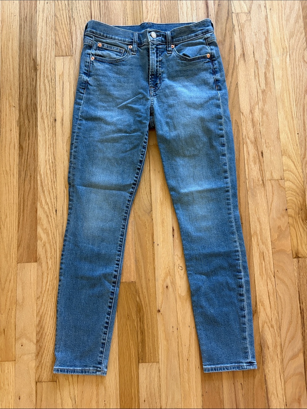 Gap True Skinny Mid Rise Blue Jeans